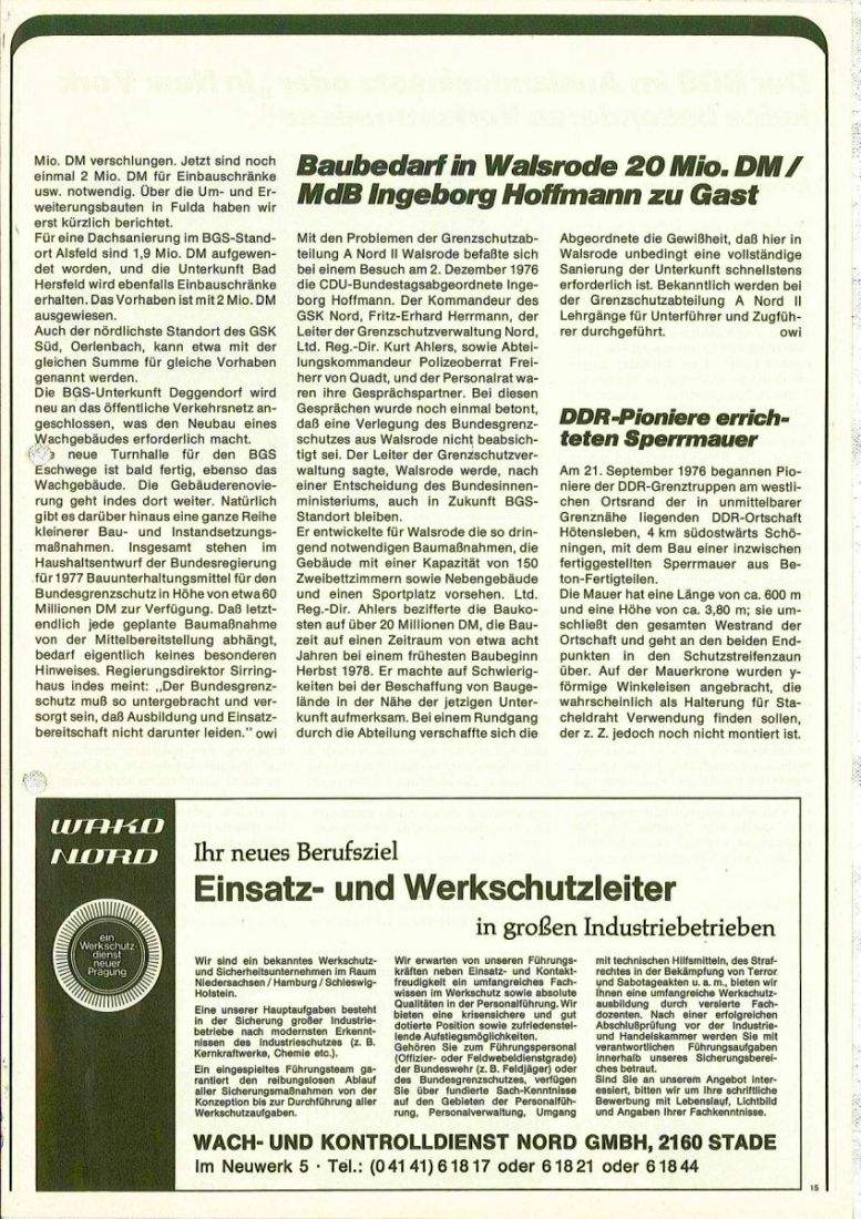 Zeitschrift des BGS 01/1977 – Seite 17