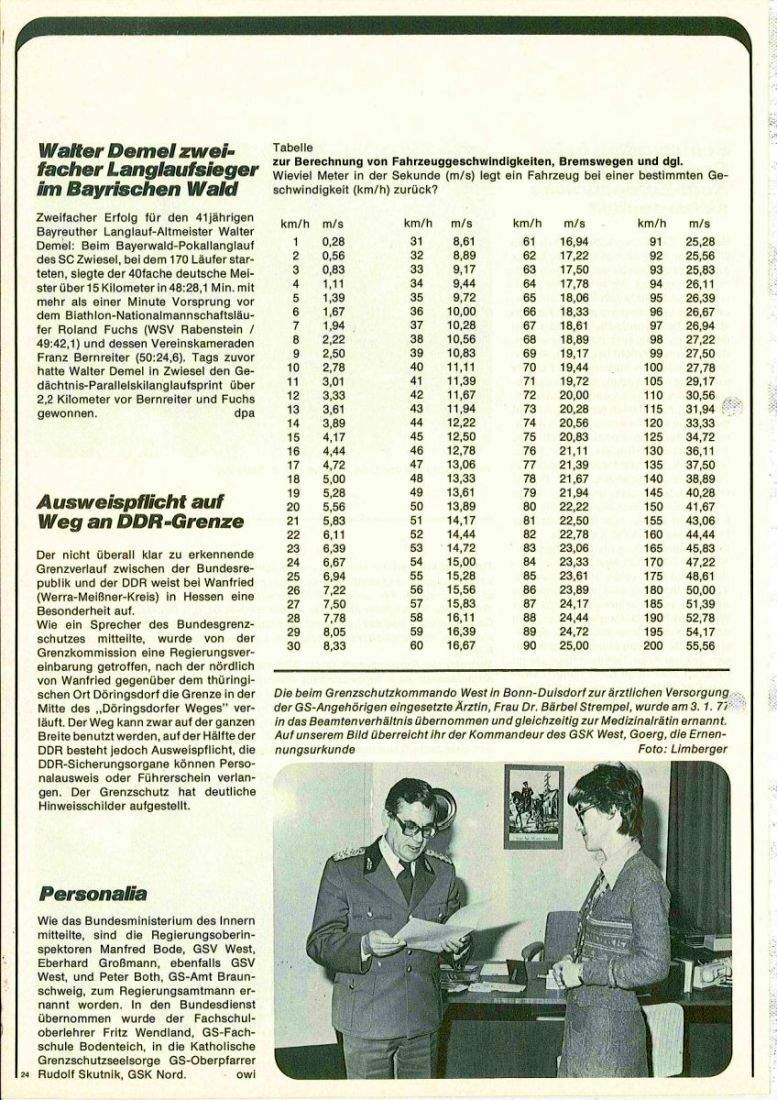 Zeitschrift des BGS 01/1977 – Seite 26