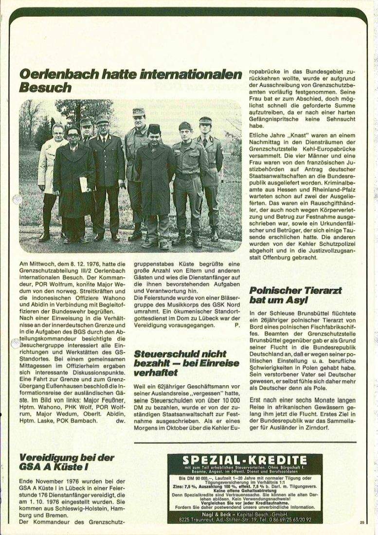 Zeitschrift des BGS 01/1977 – Seite 27
