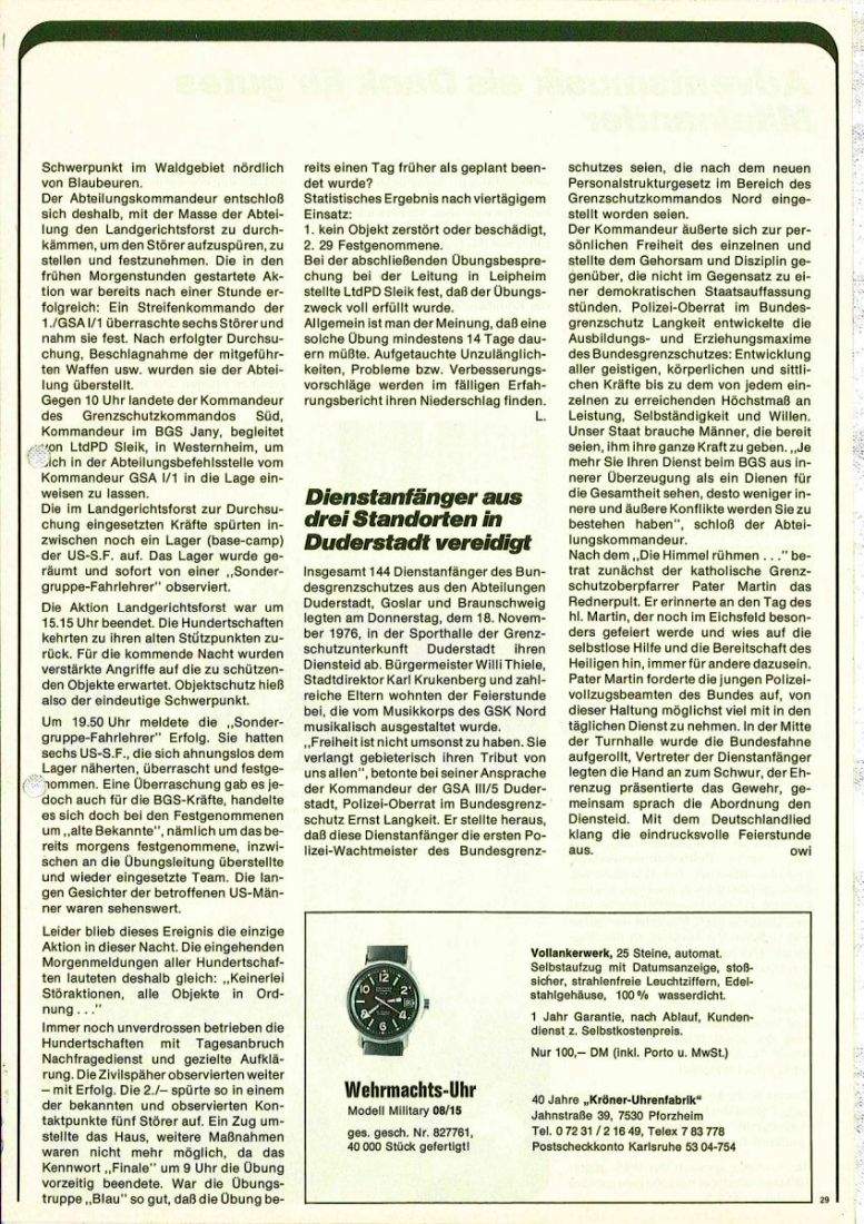 Zeitschrift des BGS 01/1977 – Seite 31