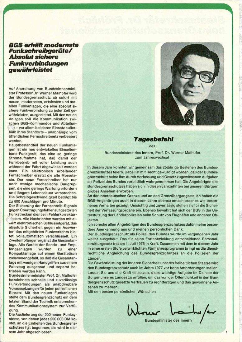 Zeitschrift des BGS 01/1977 – Seite 5