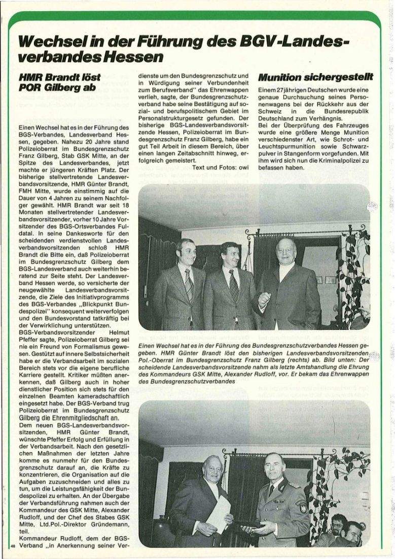 Zeitschrift des BGS 01/1977 – Seite 50