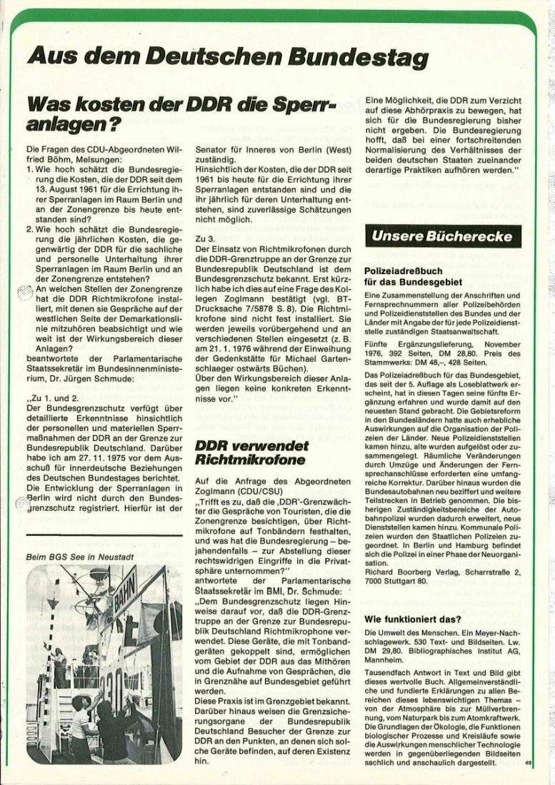Zeitschrift des BGS 01/1977 – Seite 51