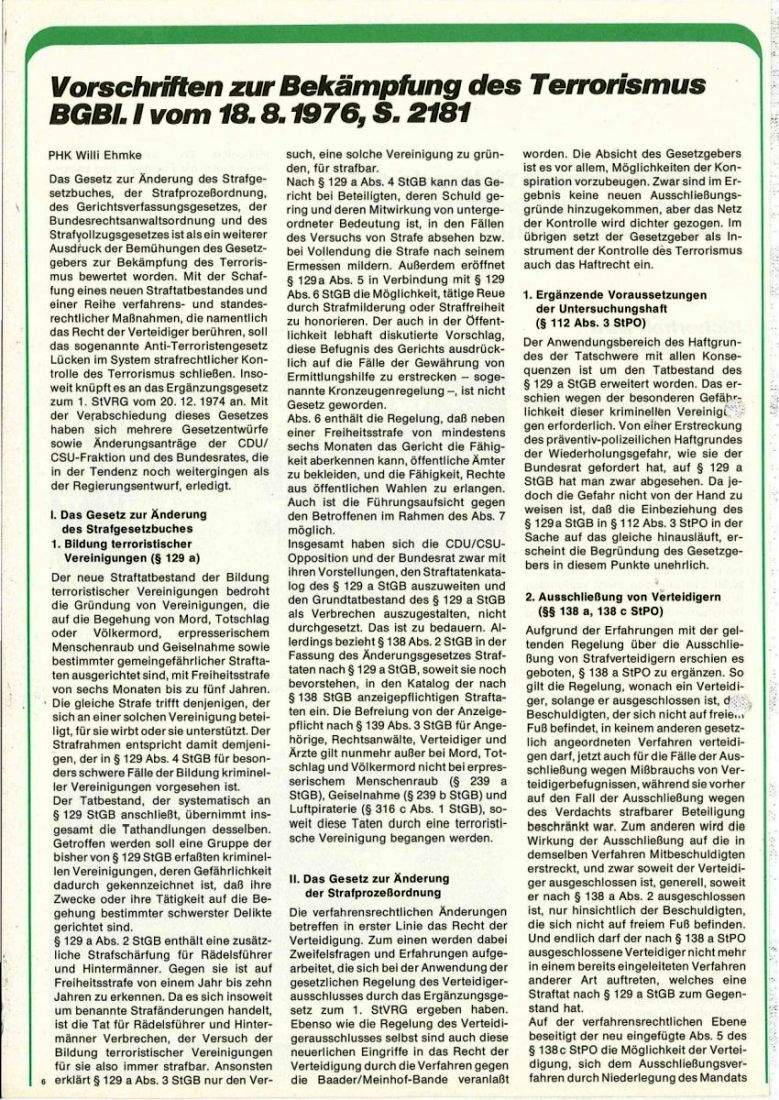 Zeitschrift des BGS 01/1977 – Seite 8