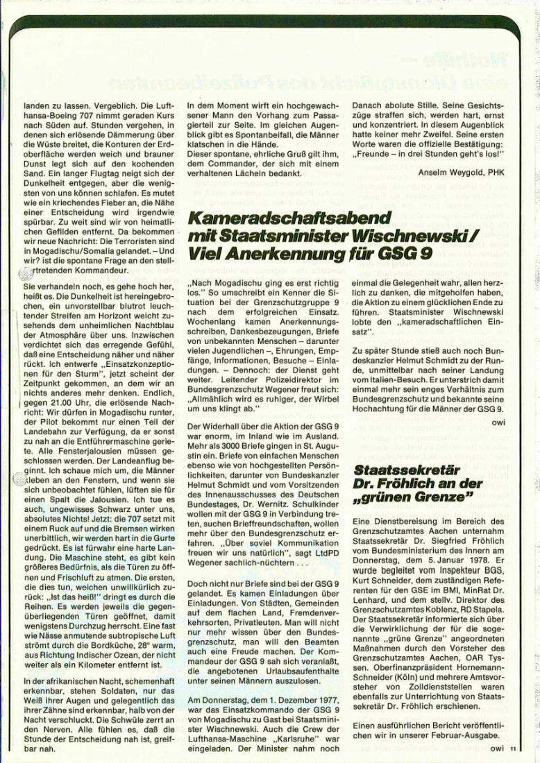 Zeitschrift des BGS 01/1978 – Seite 13