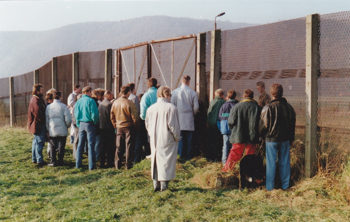 Grenzöffnung warten 13.11.1989