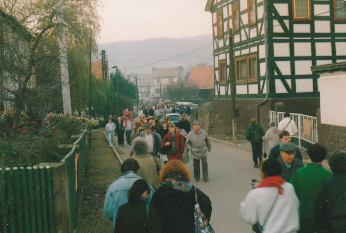 Grenzöffnung in Wahlhausen 19.11.1989