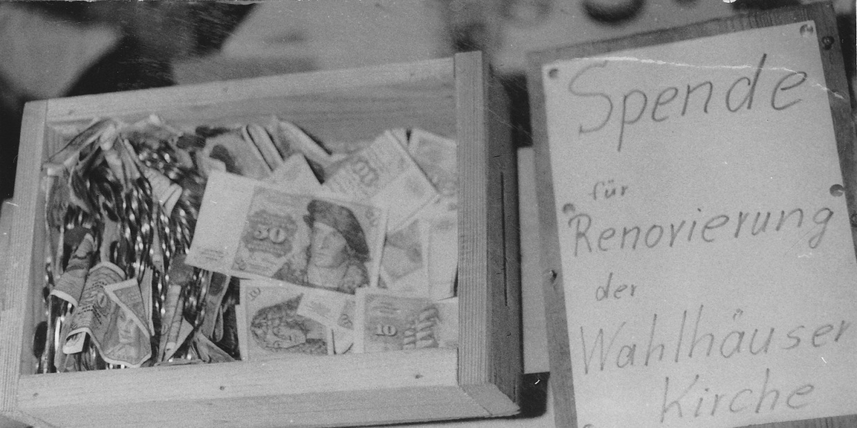 Kirche Spendenkasten 19.11.1989