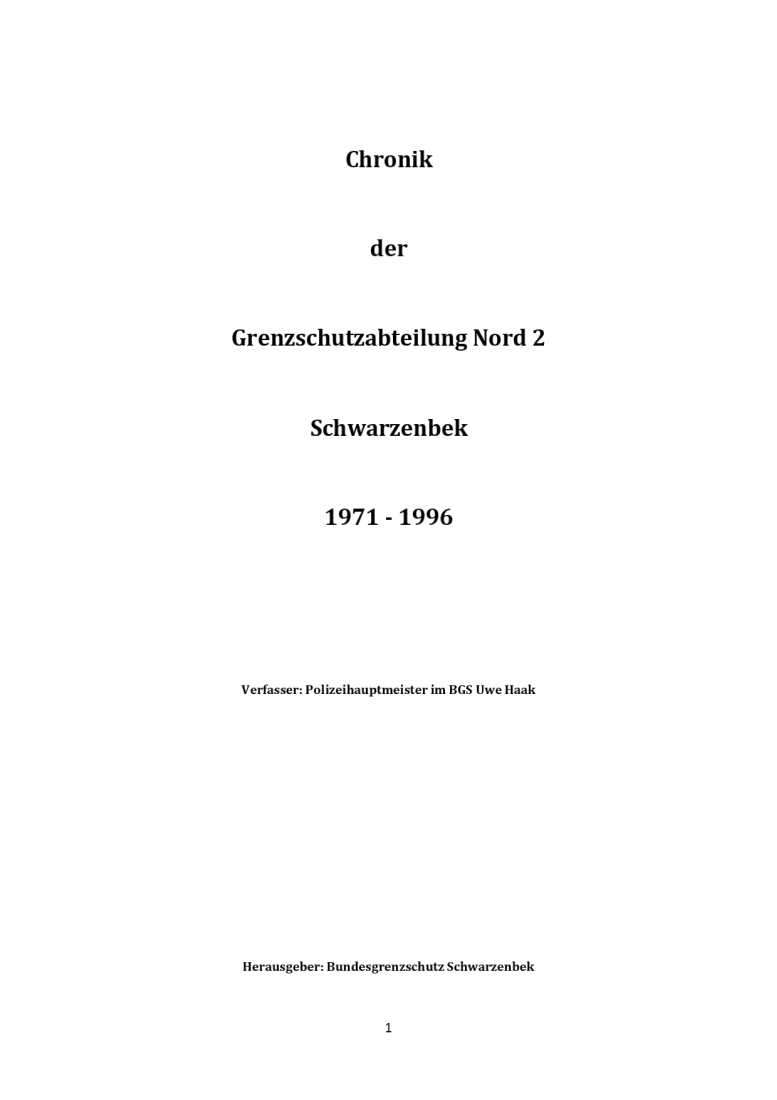 Chronik Schwarzenbek 1